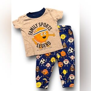 EUC Sports Outfit (0-3 Mos)